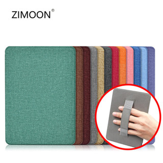Ốp lưng thông minh bằng vải Slimshell có dây đeo tay cho Kindle Paperwhite 12 / 11 / 10 / 7 / 6 / 5th Vỏ từ tính bằng da PU nhẹ cao cấp có tính tự động ngủ / thức dậy