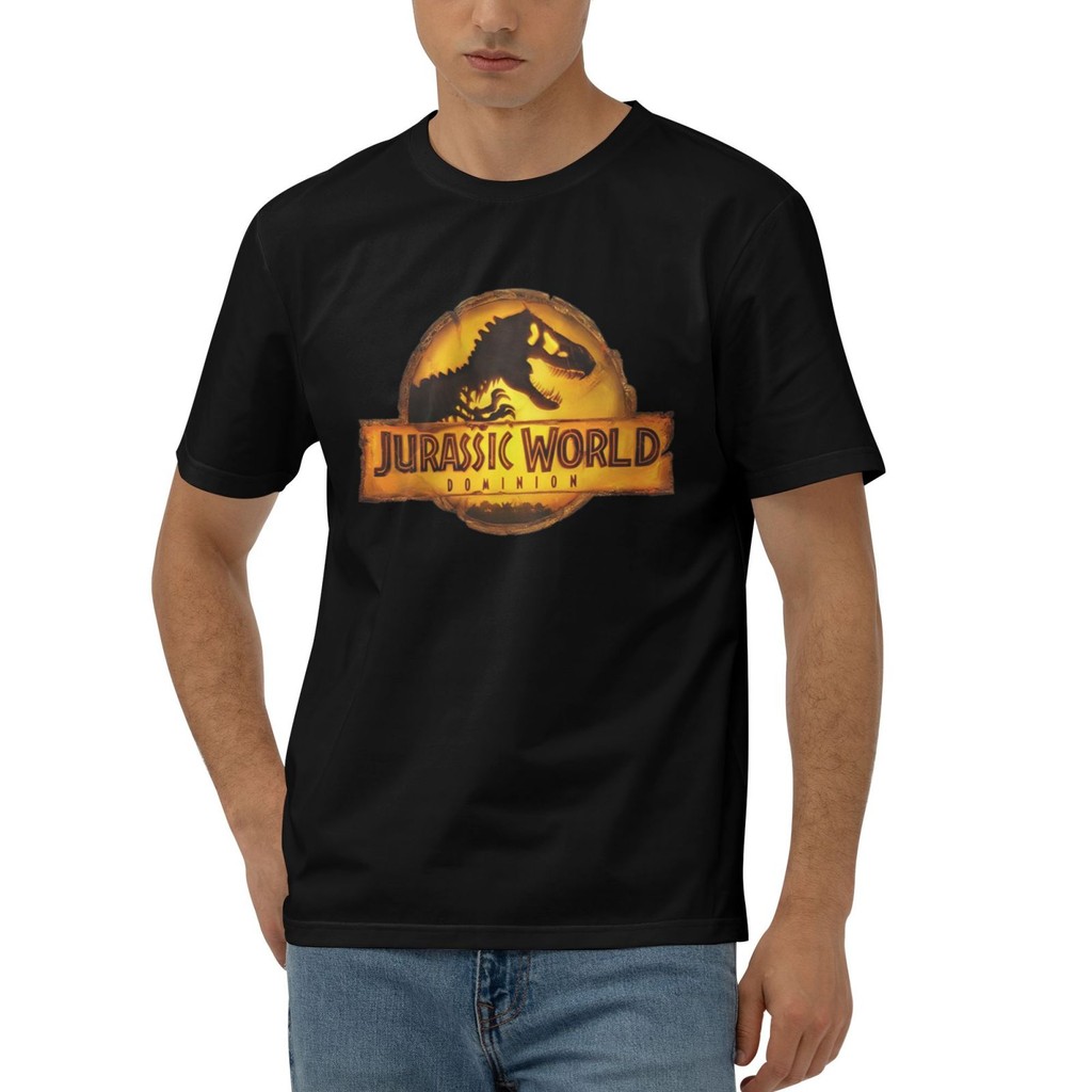 Jurassic World Dominion Jurassic Park Logo Thời trang Áo thun thoải mái
