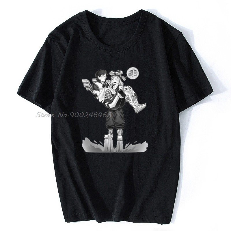 Áo nam Boku No Hero Giới Học Thuật Iida Tenya Và Hatsume Mei Áo nam Áo thun Cotton Áo Hip Hop Haraju