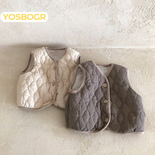 YOSBOGR áo gile cho bé áo len bé trai áo phao gile cho bé gile len cho bé chất lượng thời trang thoải mái 2024 NEW STYLE KMJ2491BBL 38Z240921