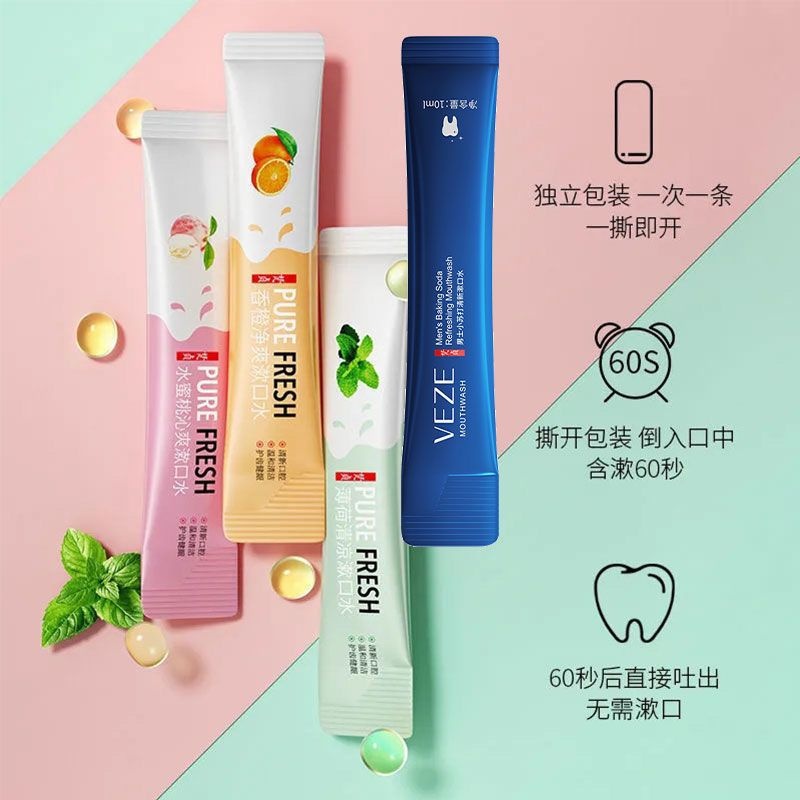 Nước súc miệng Fanzhen Cải thiện hơi thở thơm thơm mát dùng một lần  - QUEENSHOP68