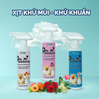 Xịt khử mùi, khử khuẩn Krill, xịt vệ sinh chó mèo, chậu cát, hỗ trợ pet đi vệ sinh đúng chỗ 250ml