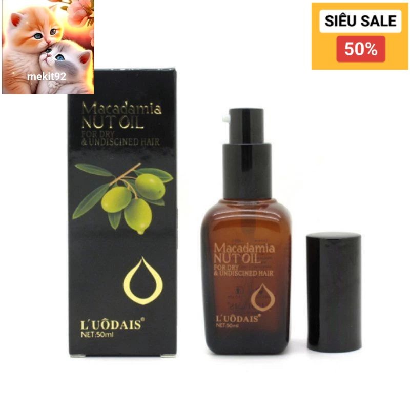 Dầu dưỡng tóc oliu Macadamia Nut Oil 50ml