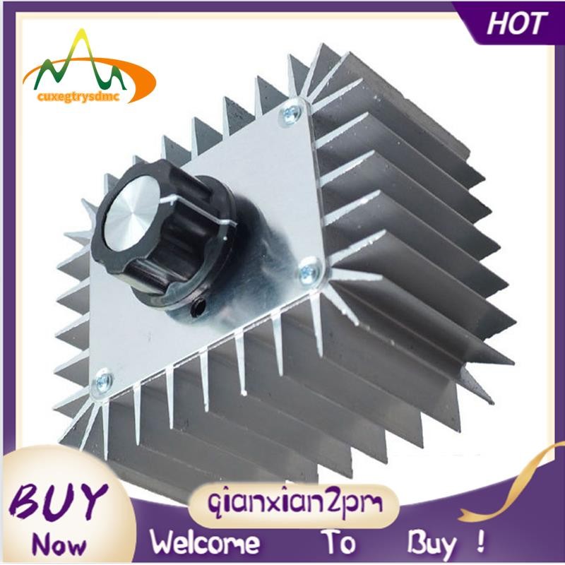 AC 220V 5000W SCR Bộ điều chỉnh điện áp Bộ điều khiển tốc độ động cơ Đèn làm mờ mờ Bộ điều chỉnh tốc