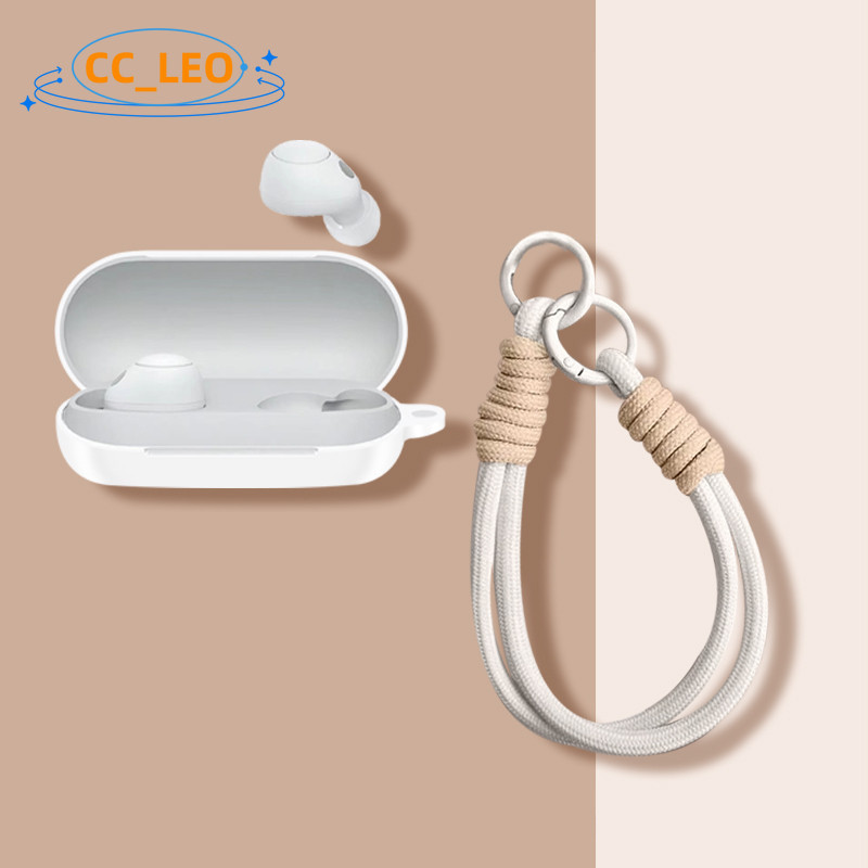 Case for Sony WF-C700N Cute Lanyard Pendant Silicone Soft Case Suitable for Sony WF-C700N Shockproof