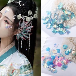 DELMER Miếng dán góc mắt phong cách cổ xưa Flash Nàng tiên cá vảy cá Phụ kiện mắt Vỏ sequin