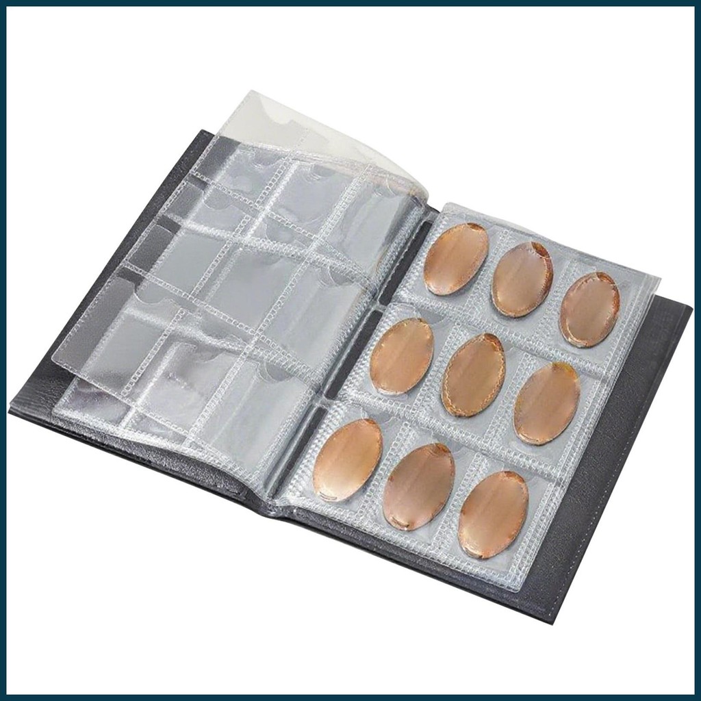 Penny Coin Collection Book Pressed Penny Book Hold 108 Coin Money Organizer Storage Holder để trưng 