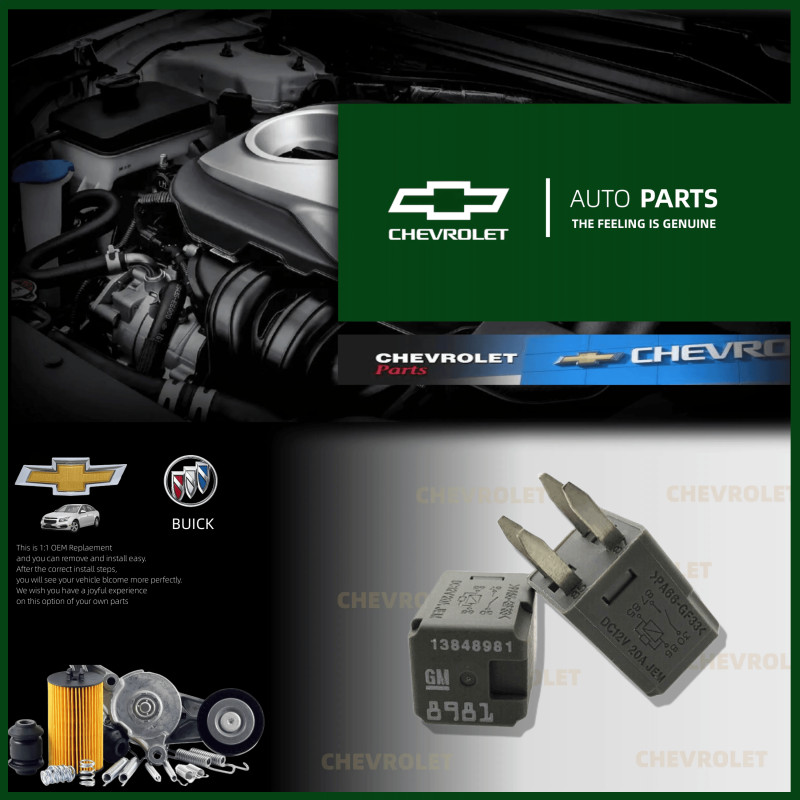 HYS TỰ ĐỘNG RELAY 8430 8981 V11-1A-12V-20A 4 FEET BUICK ROE PA66-GF33 13500113 13848981 303-1AH-C-R1