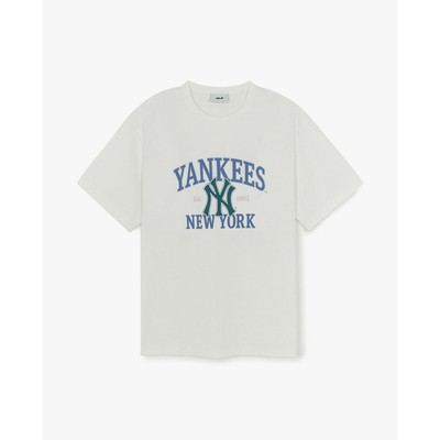 MLB - Áo thun unisex cổ tròn tay ngắn Varsity Series_3ATSV0554-50IVS