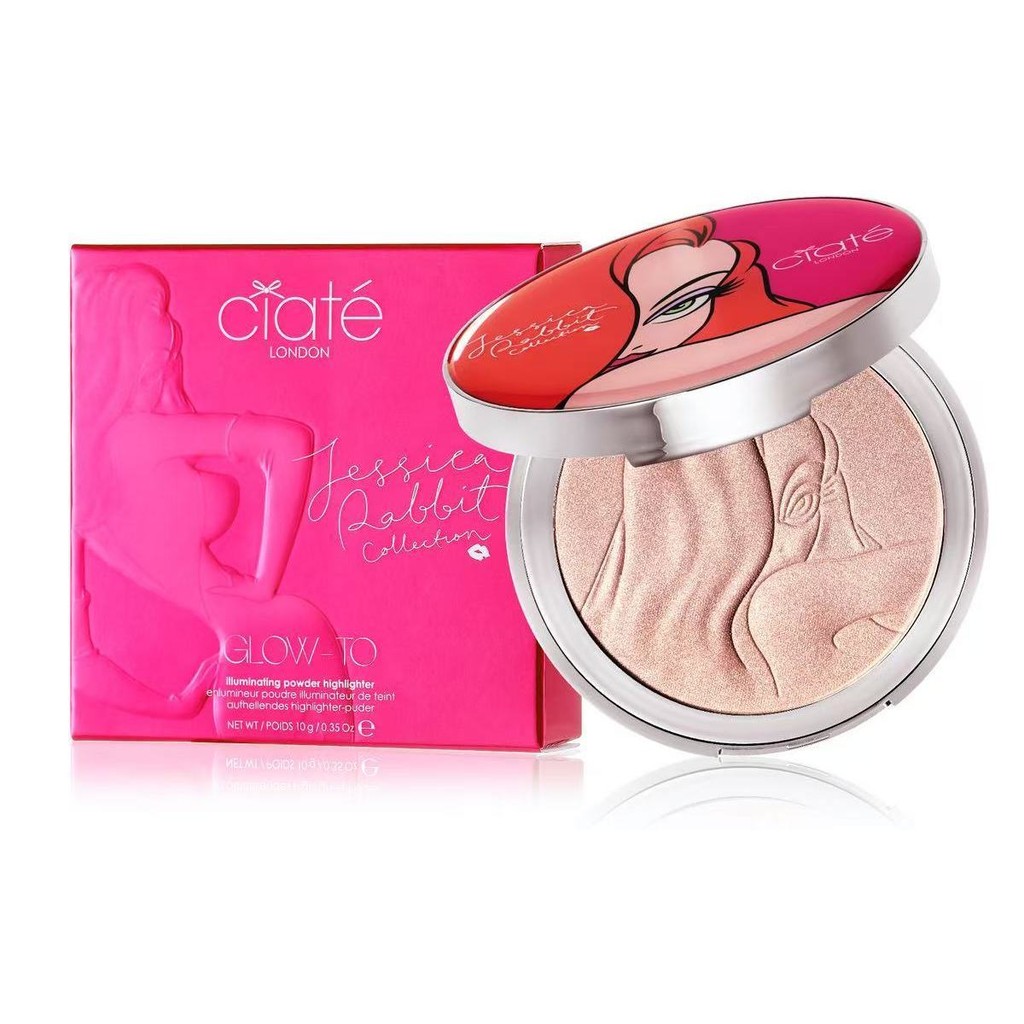 British Ciate Highlighting Pressed Powder Màu sâm panh Làm sáng đường viền ba chiều