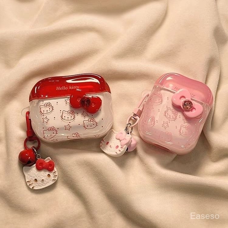 Ins Style hellokitty Dễ Thương Thích Hợp Cho airpodspro2 Vỏ Tai Nghe Bluetooth Không Dây Apple AirPo