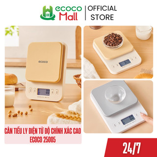 Cân tiểu ly điện tử nhà bếp ECOCO 2in1 thông minh, độ chính xác cao, Cân định lượng ml, gr cao cấp tối đa 6kg thế hệ mới