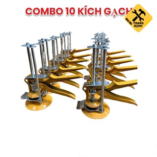 Combo 10 kích nâng gạch ốp lát tường , con đội kê gạch men ốp tường 3 trụ