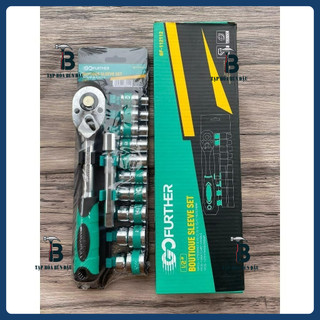 Bộ Tuýp Đầu Khẩu 12 chi tiết 1/2" mở bu lông đa năng Gofuther