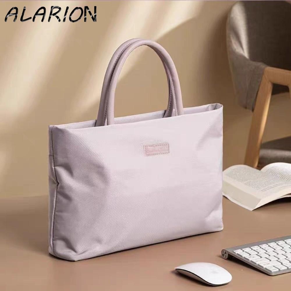 ALARION Túi xách đeo vai ALARION, Túi đựng máy tính xách tay chống nước chống sốc, Túi làm việc sành điệu Dung tích lớn 16 Inch Cặp đôi Du lịch công sở
