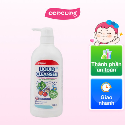 Dung dịch súc rửa bình sữa Pigeon chai 700ml