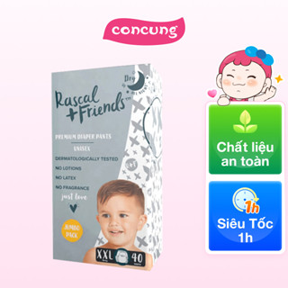Tã/Bỉm quần Rascal & Friends size XXL 16kg 40 miếng