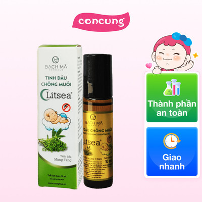Dầu thoa em bé quả màng tang Olitsea dạng lăn 10ml
