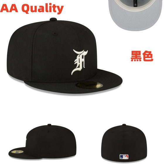 AA Quality Fear of God Fitted Hat Baseball Cap Full Closed Fit Caps Hip Hop Hats XBDT
