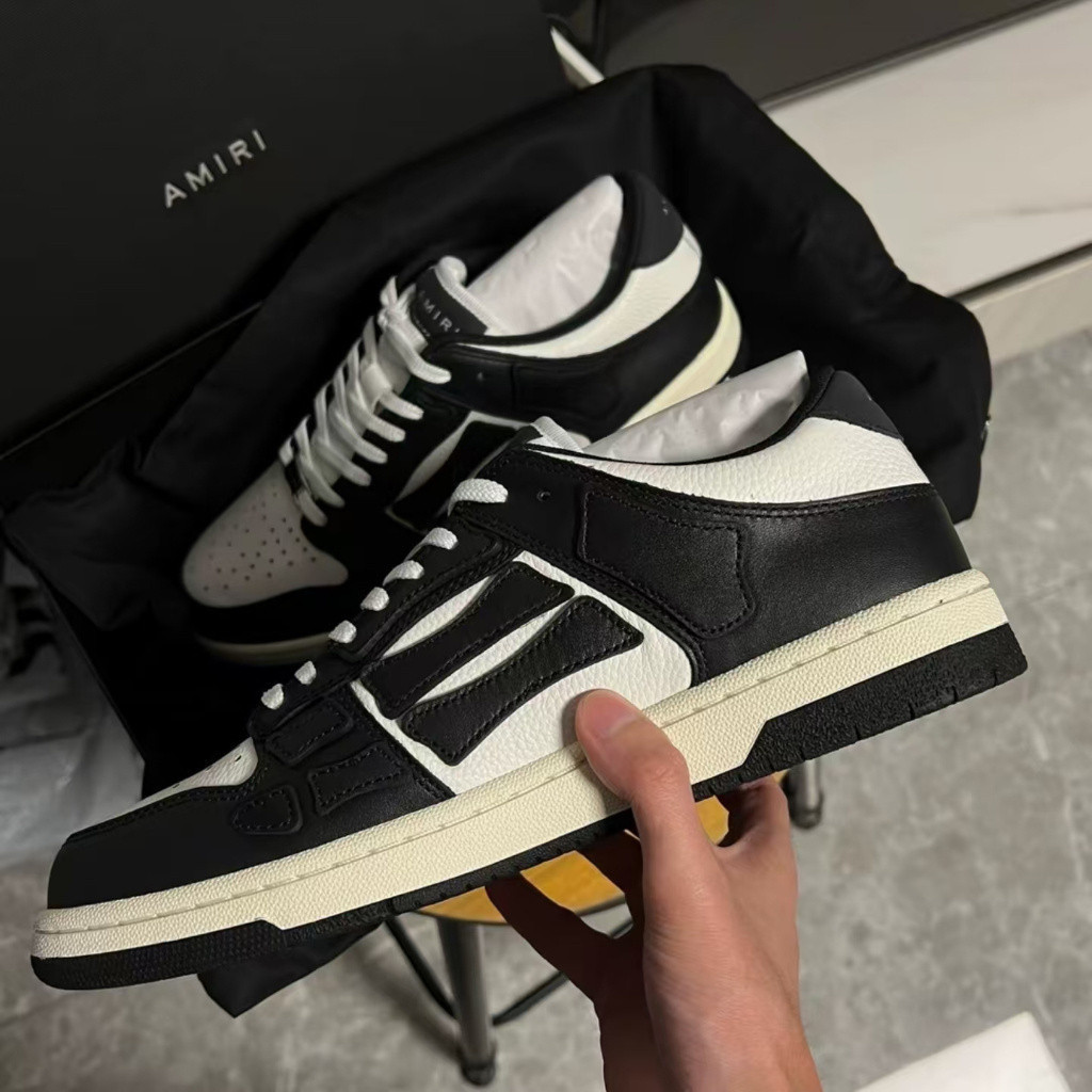 Giày thể thao thời trang thấp Amiri Skel-top có thiết kế xương