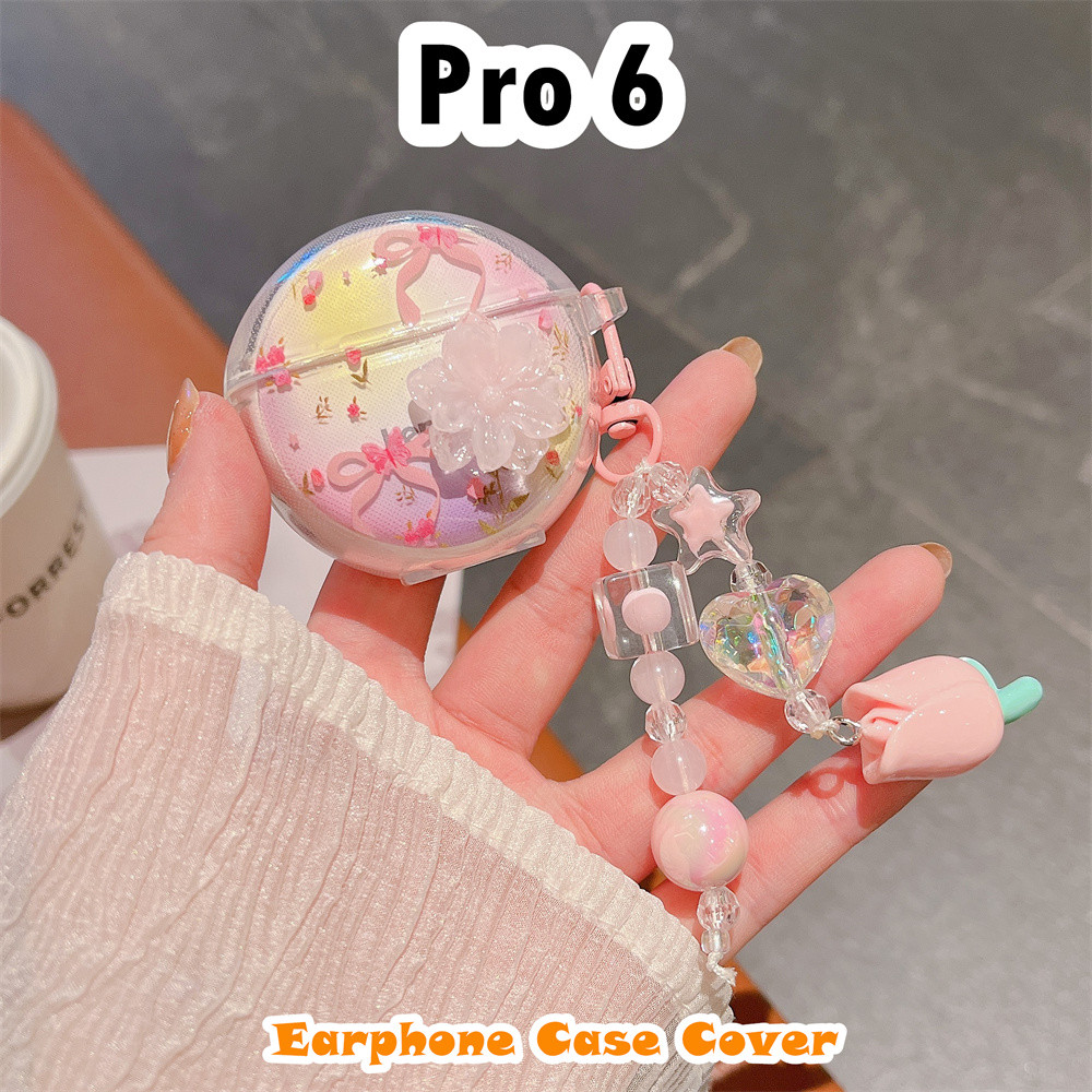 [Bộ sưu tập] Dành cho vỏ Pro 6 Vỏ silicon mềm Vỏ tai nghe hoạt hình dễ thương ngọt ngào NO.1