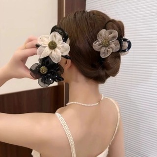 Lưới Kim Cương Giả Tóc Hoa Hướng Dương Kẹp (8cm) Đuôi Ngựa Bóng Đầu Kẹp Tính Khí Phù Hợp Với