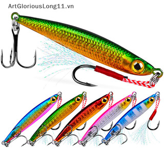 Artgloriouslong LUYA Mồi câu cá bằng sắt Lãnh đạo nhỏ Mồi cứng 7g 10g 15g 20g 30g Vỏ dài Câu cá nước ngọt Crossbill Bass Mồi giả VN