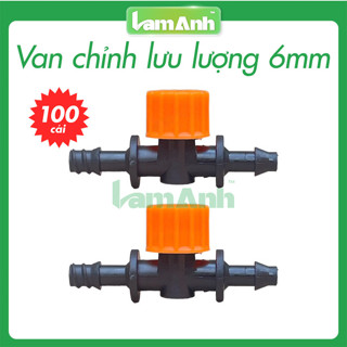 (Giá sỉ) Combo 100 Van giảm áp điều chỉnh lưu lượng ống 6ly dùng điều chỉnh lưu lượng nước trong hệ thống tưới tự động