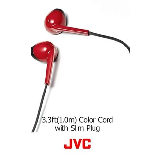 JVC HAF19MRB ヴィンテージイヤーバッド IPX2防汗性マイク付き（赤/黒）
