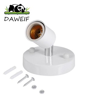 Daweif đế đèn nhà hàng kim loại vít bóng đèn cổ 180 độ e27 ổ cắm đèn