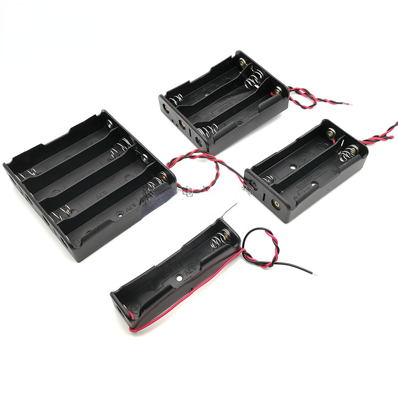 18650 Hộp Pin 1 / 2 / 3 / 4 Phần Chân Song Song Một / 2 / 3 / 4 Phần Hộp Pin Lithium 18650 Phần Đơn 