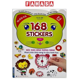 Sách 168 stickers - bóc dán hình thông minh phát triển tư duy toán học 6