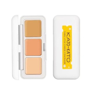 Kato Three-Color Concealer-Point Cover Concealer Oil Control Non-Stick Powder Concealer Repair Dark Circles Square 5LD9