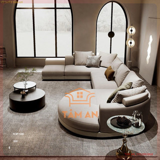 Sofa Vải Tối Giản hình chữ U cho Phòng Khách Nhẹ nhàng Hiện Đại .TÂM AN