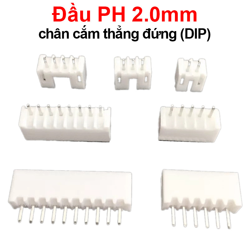 [Deal tốt] Đầu PH 2.0mm Chân cắm thẳng đứng (DIP)