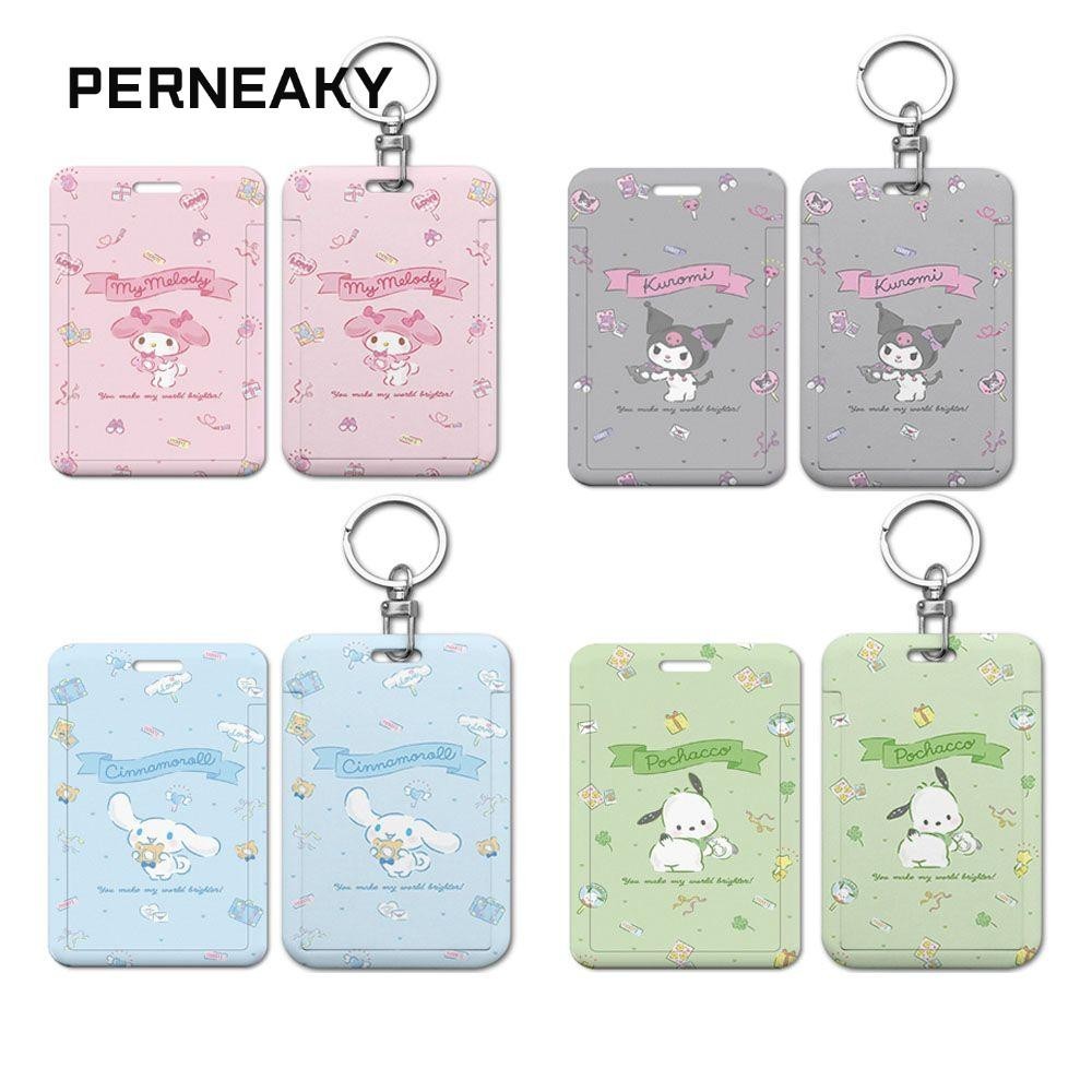 PERNEAKY Business Card Holder Trẻ em Nữ Huy hiệu Nam Chủ sở hữu ID ngân hàng