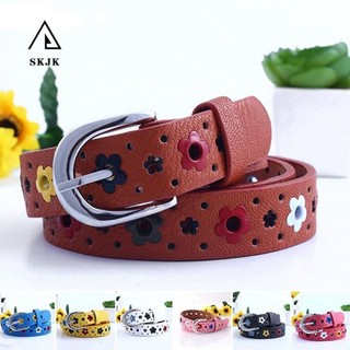 Dây Nịt Da Pu Mặt Hình Hoa/ Bướm Cho Bé Trai Và Gái