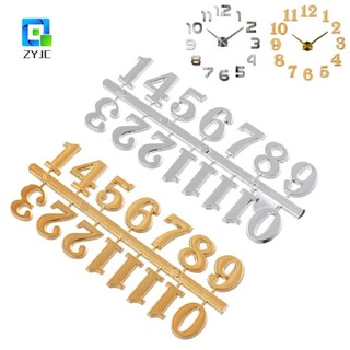 ZYJC phụ kiện đồng hồ treo tường kỹ thuật số số 3D tự làm
