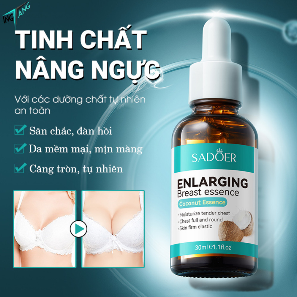Tinh dầu nở ngực, serum tăng vòng 1 hiệu quả tinh khiết tự nhiên mô mỡ săn chắc tự nhiên nguyên chất 30ml ( Che Tên)