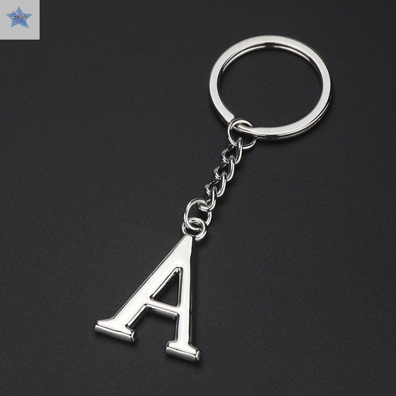 Gjcute Sáng Tạo Bảng Chữ Cái Mặt Dây Chuyền Thời Trang 26 Chữ Cái Bảng Chữ Cái Ban Đầu Móc Khóa 26 C