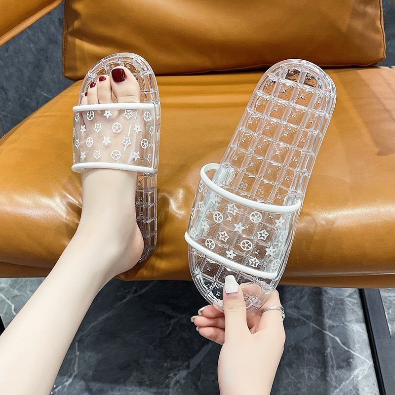 Dép Nữ Quai Ngang Trong Suốt Đi Trong Nhà - H2 Store