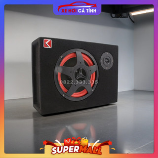 Loa Sub Siêu trầm gầm ghế Ô tô có Bluetooth K-C8 điện 12V và 24V tích hợp loa treble và biến tần trong loa sub