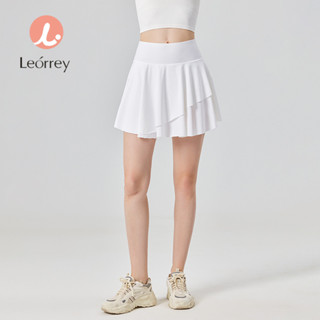 Leorrey-Váy golf Váy thể thao nhanh khô Váy thể thao cạp cao Váy Xếp Li nửa cơ thể váy Yoga mặc