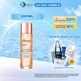 Nước dưỡng ngăn ngừa lão hóa Bio-Essence Bio-Gold Rose chiết xuất vàng 24K tinh chất hoa hồng 100ml