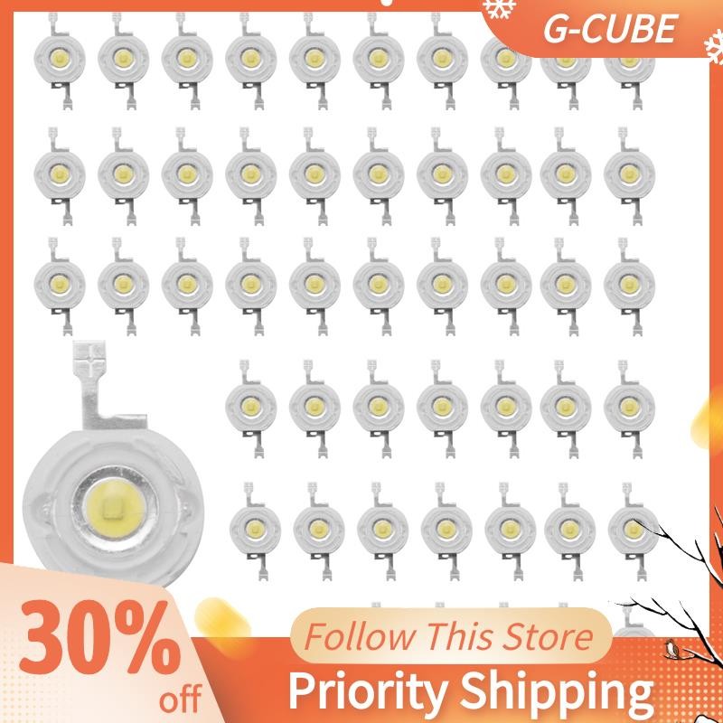 50 Chiếc 1W Diode Công Suất Cao Trắng Mát Hạt Led 1 Watt Chip Đèn 3V-3.4V