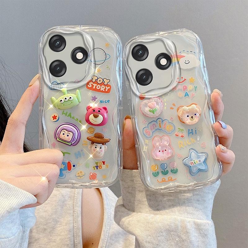 Dành Cho Realme C65s Ốp Lưng 3D Lập Thể Silicon Mềm Hoạt Hình TPU Ốp lưng RealmeC65s Ốp Lưng