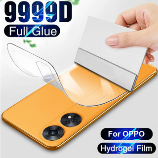 Mặt Sau Mềm hydrogel Phim Bảo Vệ Màn Hình Cho Oppo A3x A60 Reno 14 13 13f 12 12F 11F 11 10 Pro Plus 8T A58 A78 A98 A15s A5s A7 A12 A96 A5 A9 A74 A54 A33 A53 2020 F11 F9 7 8 6 5 3 Pro 4Z 2 5G 4G