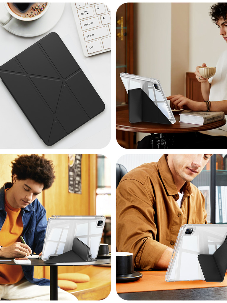 [SS originality]
 KENKE ipad Case Transparent case With pencil slot for ipad 2024 pro 11 inch pro 1
