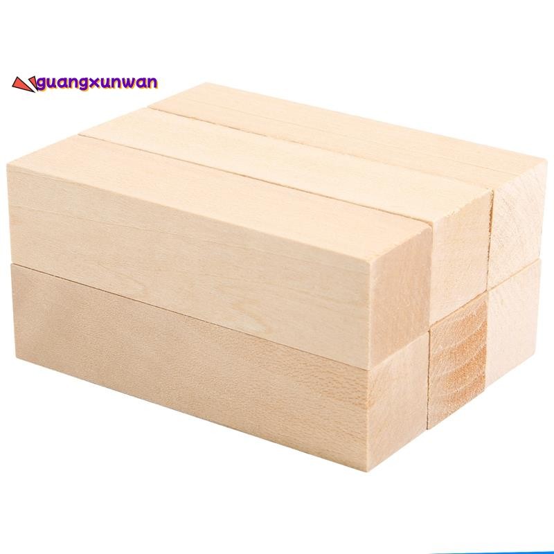 6 Chiếc Basswood Khắc Khối Gỗ Cho Người Mới Bắt Đầu Khắc Sở Thích Bộ DIY Khắc Gỗ