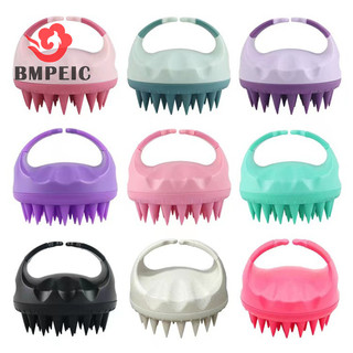 Bmpeic Di Động Silicon Dầu Gội Bàn Chải Cầm Tay Tròn Mềm Mại Da Đầu Bàn Chải Massage Tắm Bàn Chải Tắm Tóc Tắm Lược Chăm Sóc Tóc Quà Tặng Mới